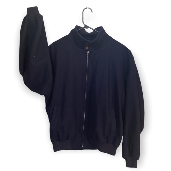 VTG Original Melton Bomber Mens XL Coat by Evergreen Expert Makers Jacket Wool - Picture 2 of 6